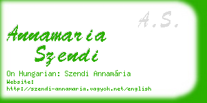 annamaria szendi business card
